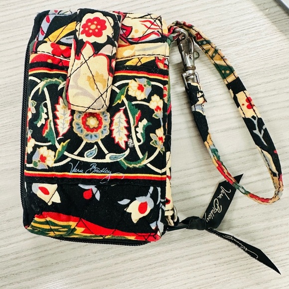 Vera Bradley Multicolor Floral Wristlet Open to full Wallet 6 card holders 6”X4” - Picture 1 of 6